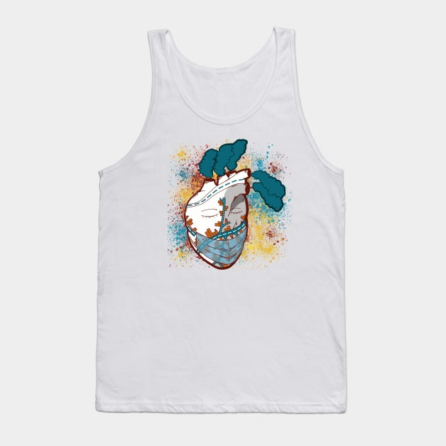 Earth's Heart Tank Top by dkdesigns27